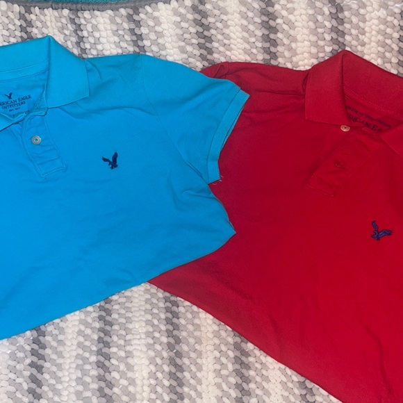 American Eagle Outfitters Other - American Eagle Men’s Polo Shirts Size XS. Colors are Turquoise and Red. GUC